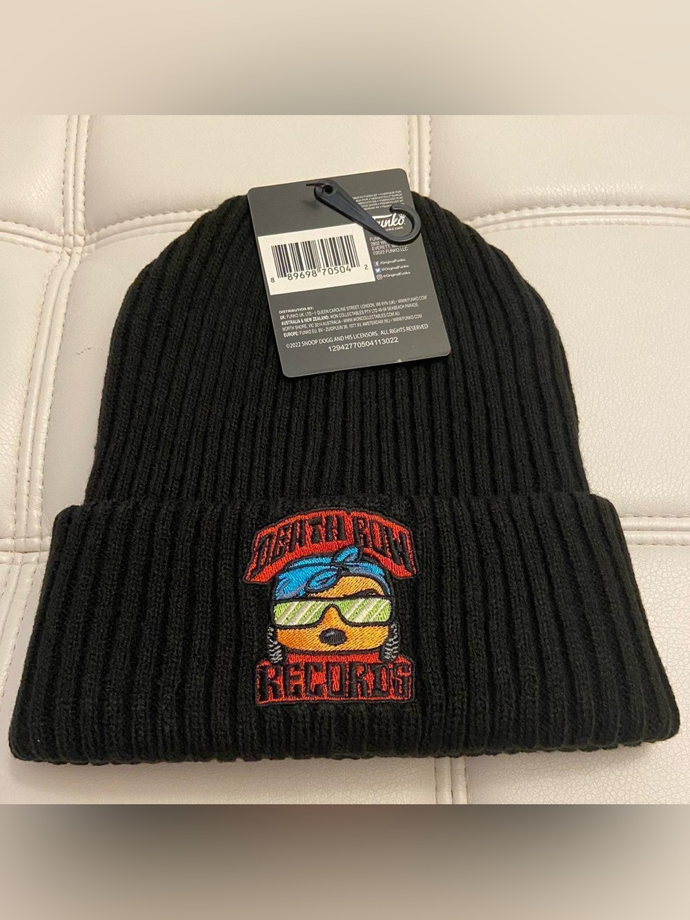 Death Row Records Funko Black Beanie Brand New